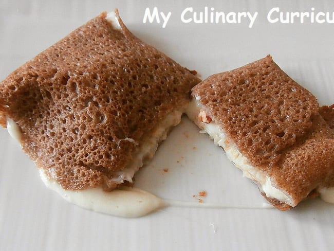 Galettes de blé noir au tourteau et fromage mozzarella