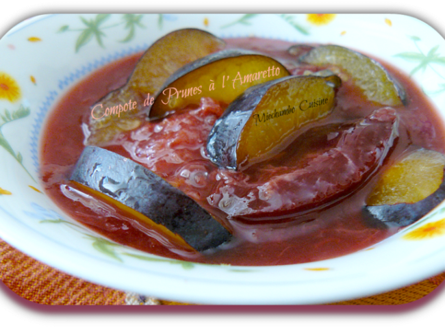 Compote de prunes à l’amaretto