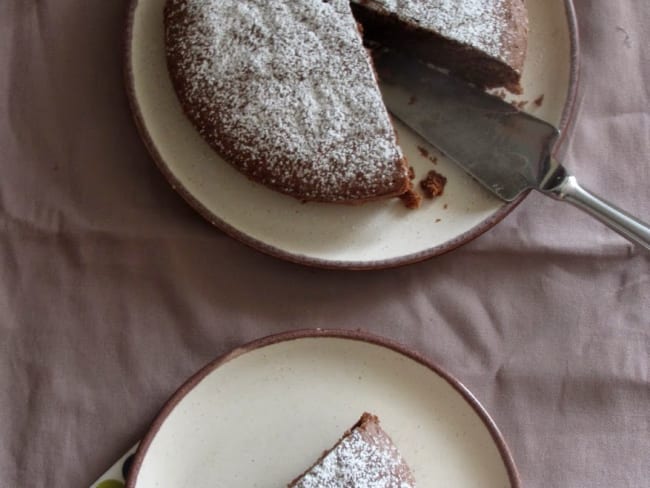 Gâteau au chocolat et aux amandes