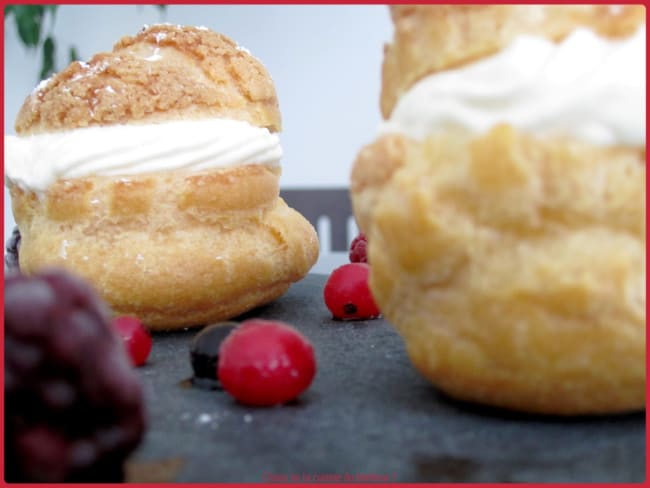 Choux au citron et fruits rouges