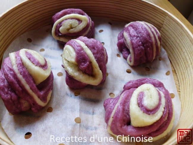 Pain torsade vapeur à la patate douce violette