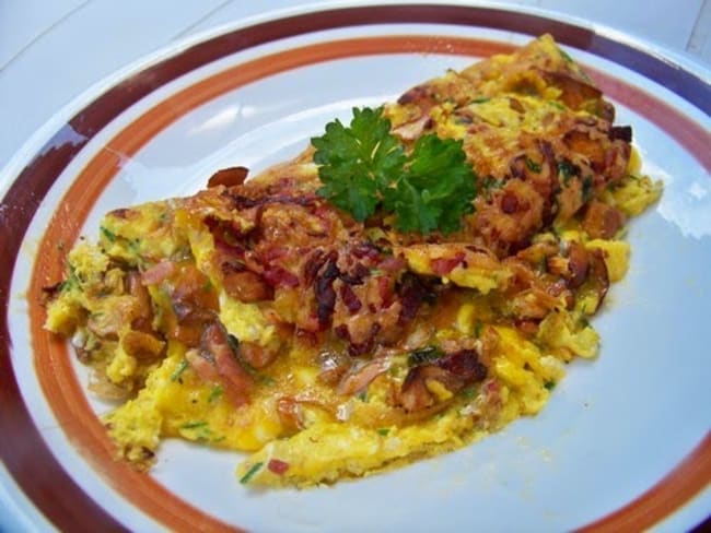 Omelette aux girolles