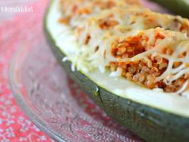 Courgettes farcies quinoa tomates