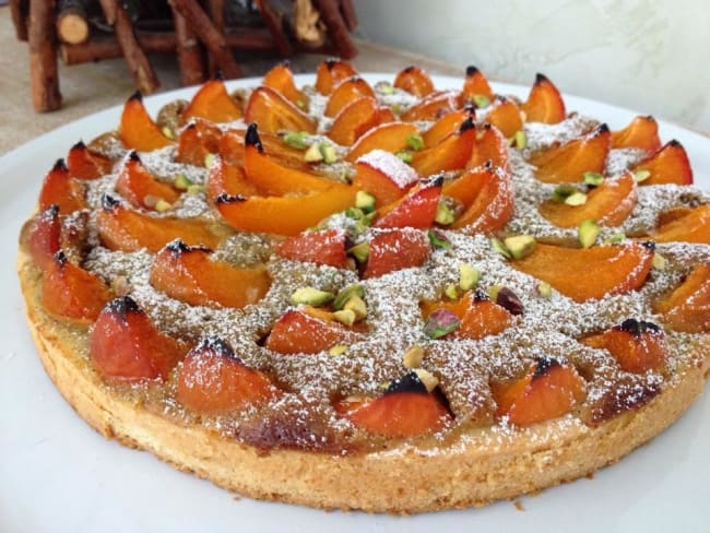 Tarte aux abricots et pistaches de Christophe Felder