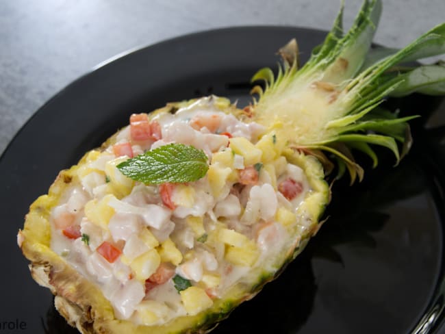 Salade d’espadon à l’ananas