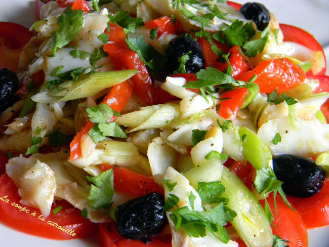 Salade catalane à la morue - Esqueixada