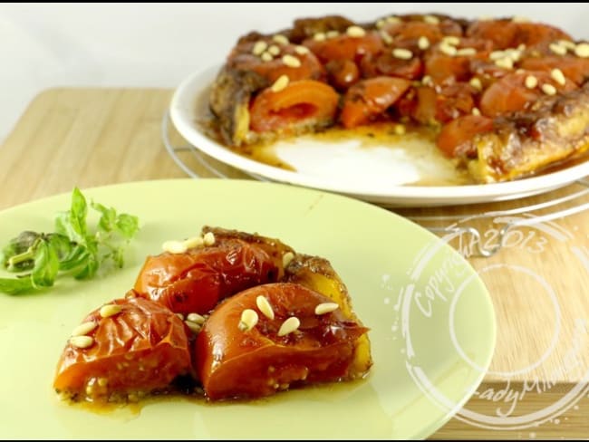 Tatin de tomates et parmesan