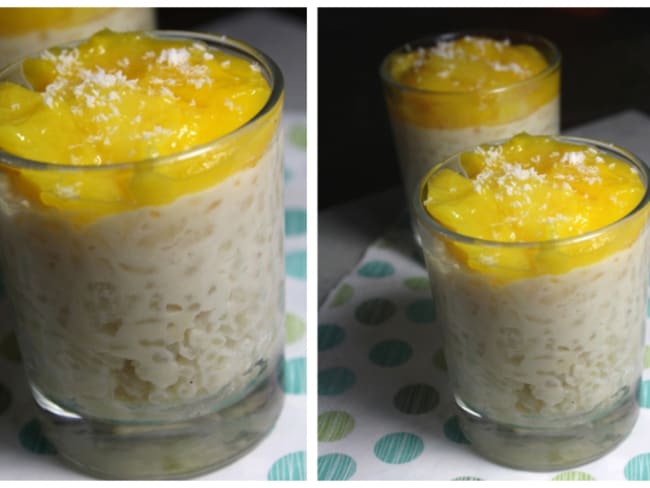 Riz au lait de coco et mangue