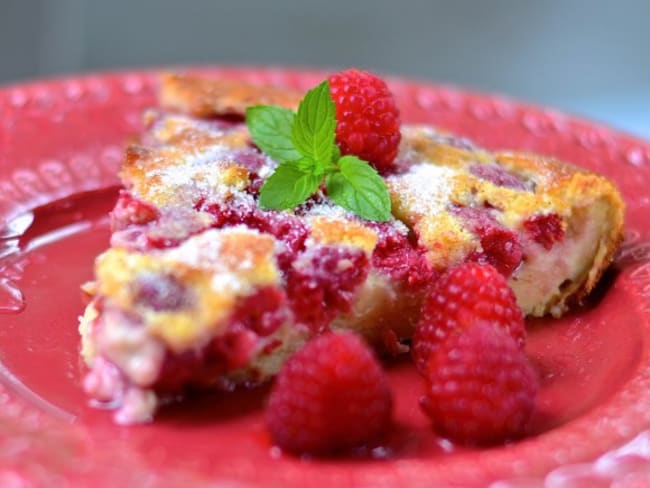 Clafoutis aux framboises