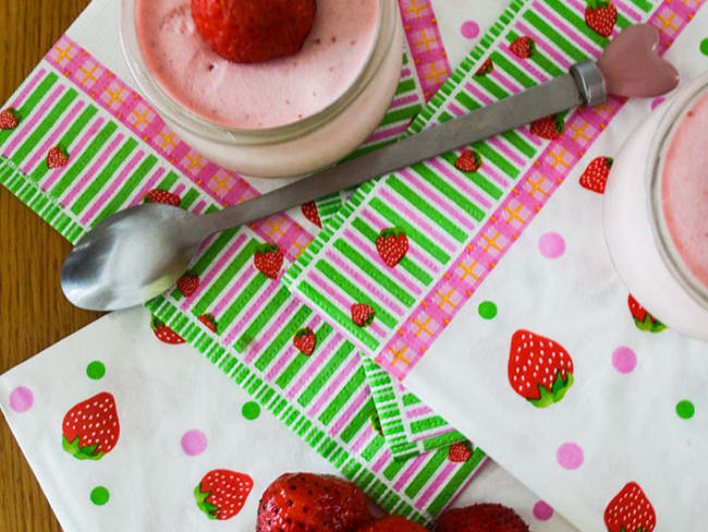 Mousse de fraises