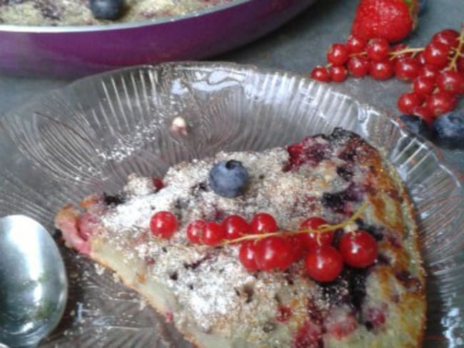 Pancake géant aux fruits d’été