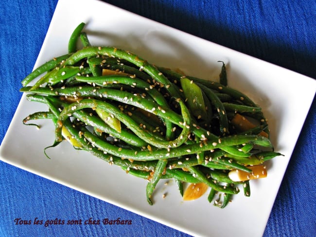 Haricots verts à la sichuanaise