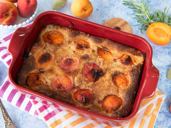 Clafoutis abricot et romarin