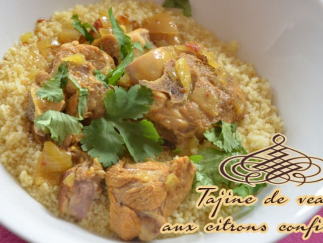 Tajine de veau au citron confit