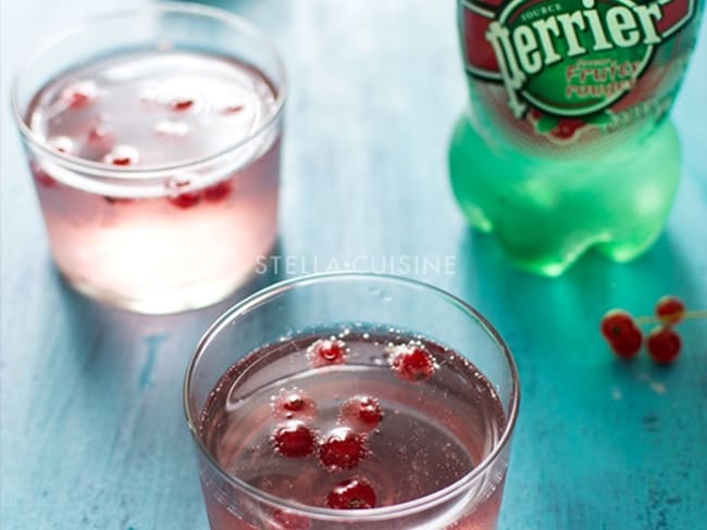 Cocktail sans alcool Perrier Red Delight