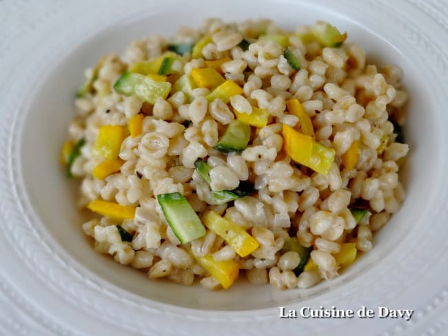 Blésotto aux courgettes