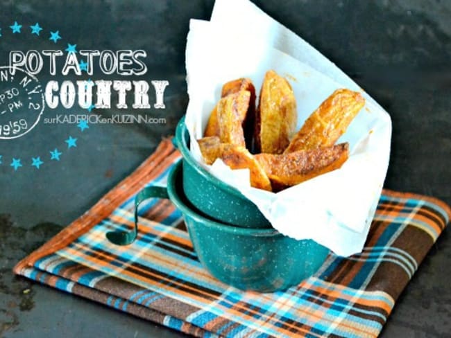 Comment cuire des potatoes country fait maison