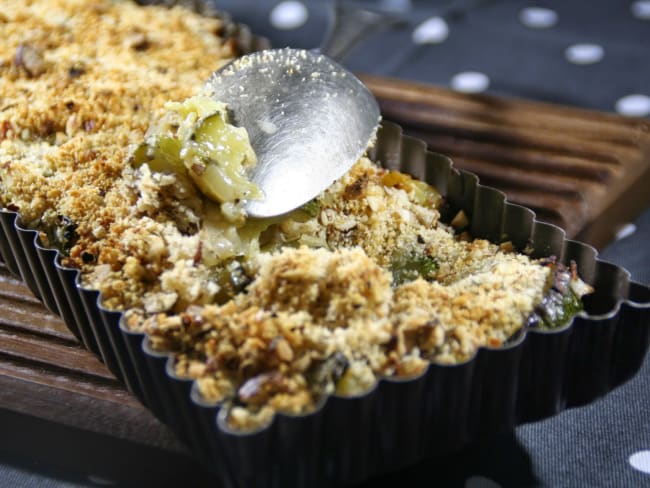 Crumble Courgette et Noisette