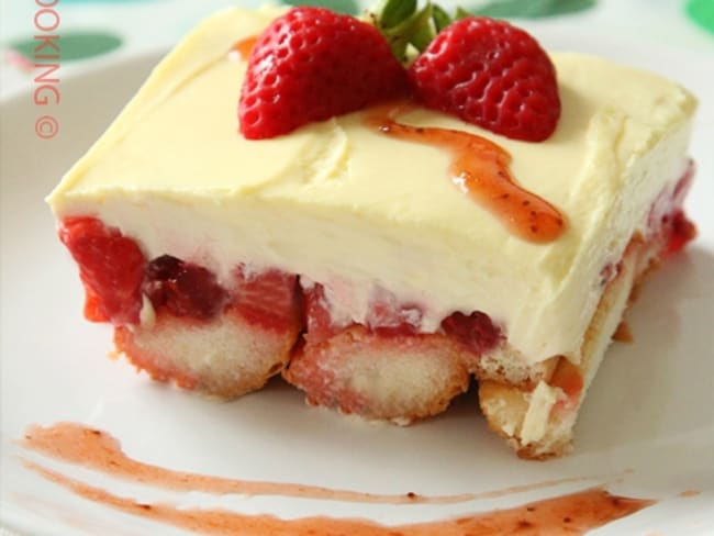 Tiramisu aux fraises