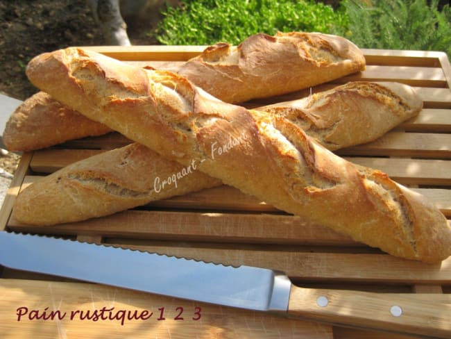 Pain rustique 1 2 3