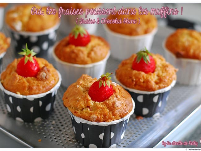 Muffins Fraise et Chocolat blanc