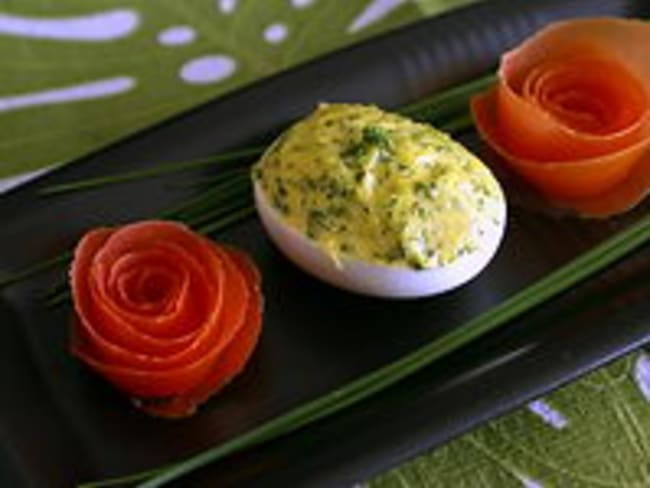 Roses en peaux de tomates