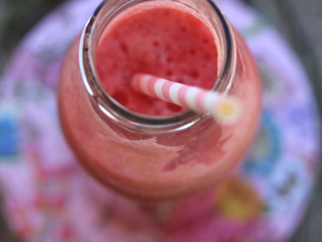 Jus de fraises "mara des bois" et tomates