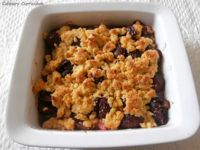 Crumble aux quetsches