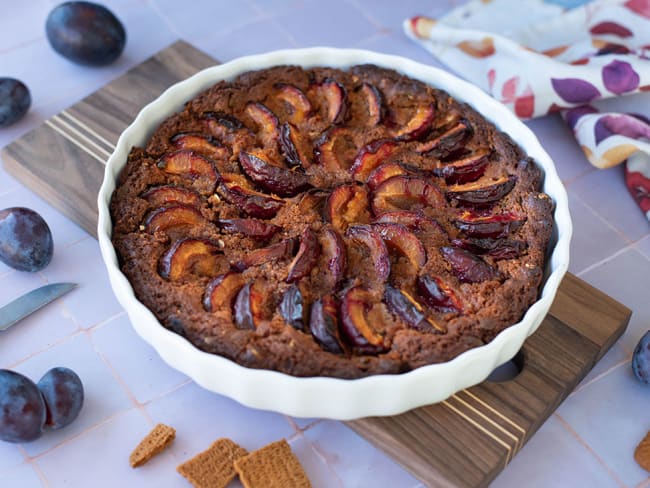 Tarte quetsches spéculoos