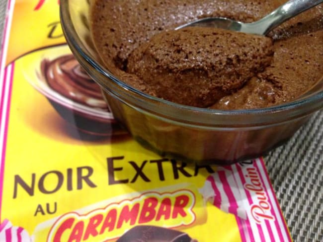 Mousse au chocolat Carambar