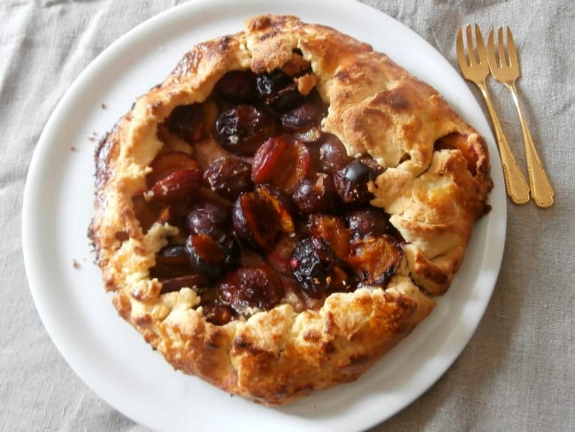 Tarte rustique aux quetsches