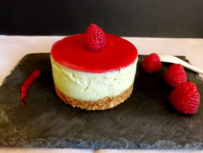 Cheesecake avocat framboises