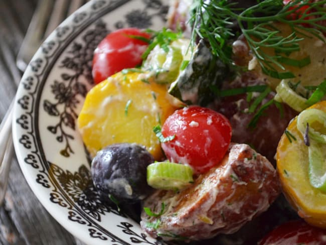 Salade de Pommes de Terre Grelot et Courgettes à l’Aneth
