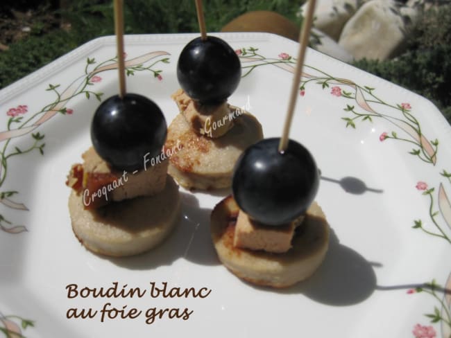 Boudin blanc au foie gras