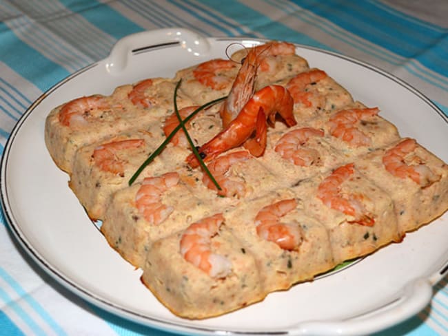 Terrine de saumon aux crevettes roses