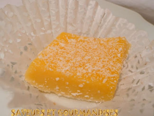 Gelée de coco à l’orange.