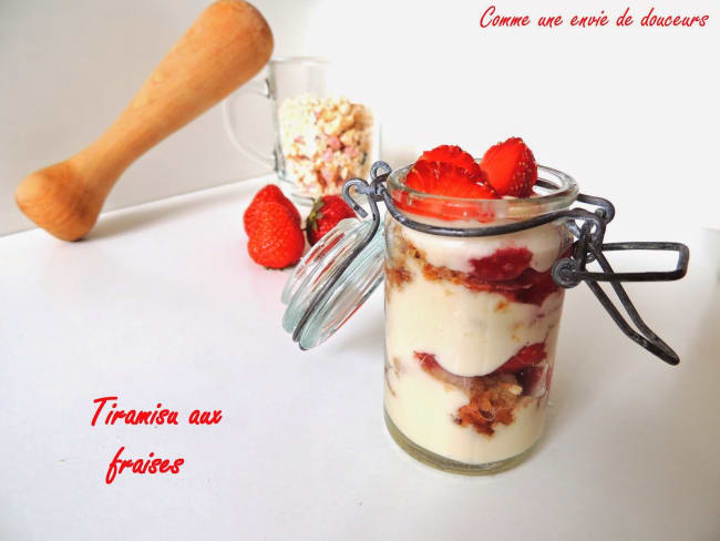 Tiramisu express aux fraises