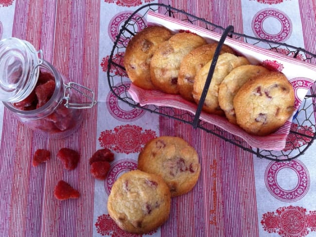 Cookies Fraise et chocolat blanc