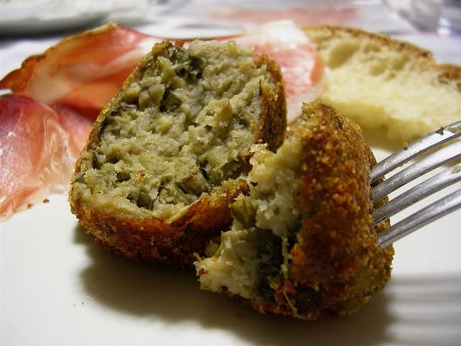 Croquettes d'aubergines aux fromages et basilic - polpettes