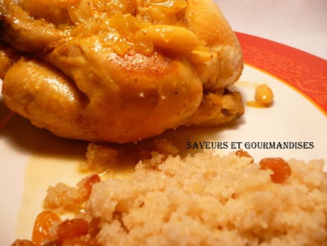 Coquelets farcis au couscous