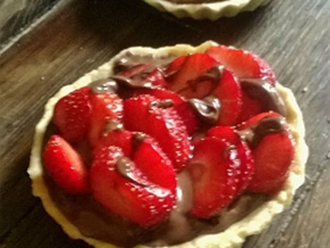 Tartelettes aux fraises et au Nutella