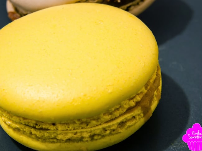 Macarons café au sucre cuit