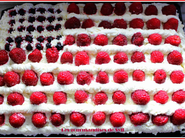 Gâteau drapeau USA