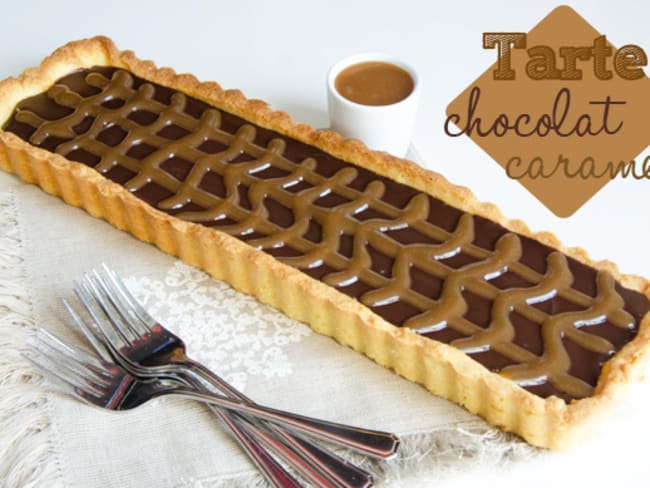 Tarte chocolat caramel au beurre salé