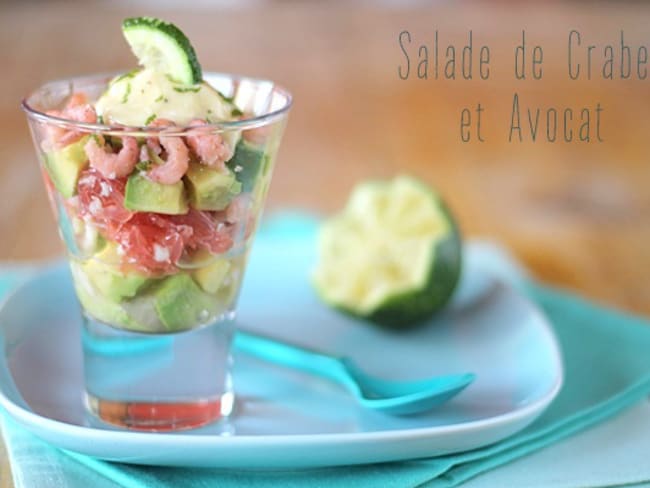 Salade de Crabe Crevette et Avocat