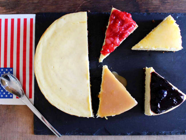 Le vrai cheesecake new-yorkais et ses toppings