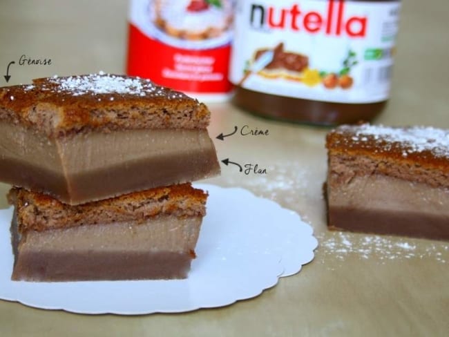 Gâteau magique au Nutella