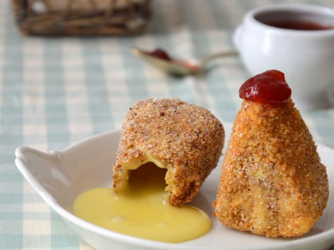 Camembert frit à la Gelée de Framboises