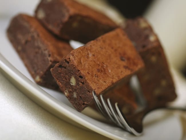 Petites parts de brownie au chocolat
