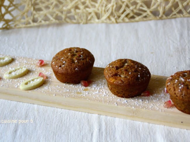 Muffins chocolat blanc-framboises